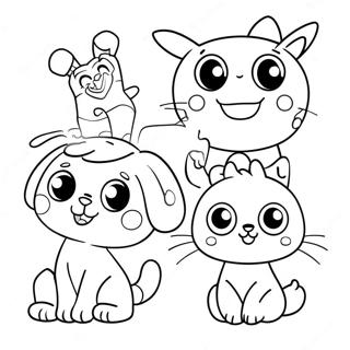 Cute Lolbit With Friends Coloring Page 69524-57288