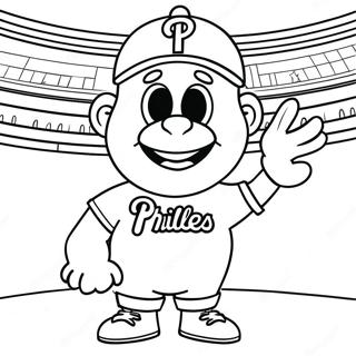 Phillies Mascot Coloring Page 69543-57298