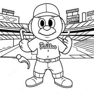 Phillies Mascot Coloring Page 69543-57299