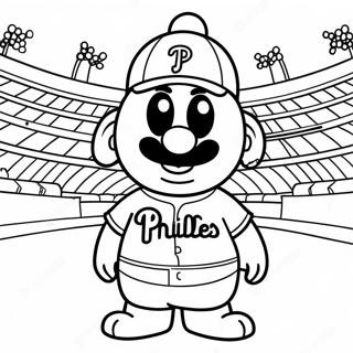 Phillies Mascot Coloring Page 69543-57300