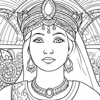 Queen Esther Coloring Page 6954-5650