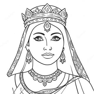 Queen Esther Coloring Page 6954-5651