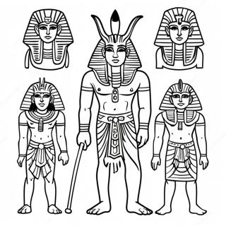 Egyptian Gods Coloring Page 69583-57339