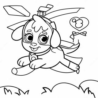 Paw Patrol Skye Helicopter Coloring Page 69593-57342