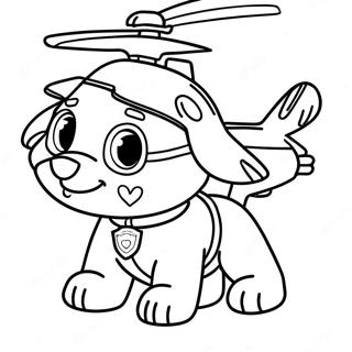 Paw Patrol Skye Helicopter Coloring Page 69593-57343