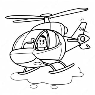 Paw Patrol Skye Helicopter Coloring Pages