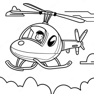 Skye Flying High In Her Helicopter Coloring Page 69594-57335