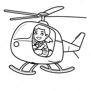 Skye Flying High In Her Helicopter Coloring Page 69594-57336