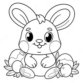 Cute Easter Bunny Coloring Page 69603-57330