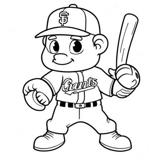 Sf Giants Mascot Coloring Page 69624-57369