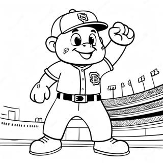 Sf Giants Mascot Coloring Page 69624-57370