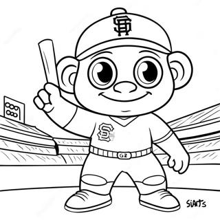 Sf Giants Mascot Coloring Page 69624-57372