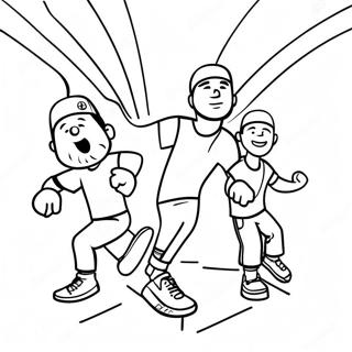 Dude Perfect Trick Shot Coloring Page 6965-5662