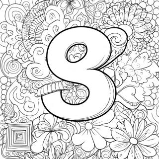 Lucky Number 13 Coloring Page 69664-57399