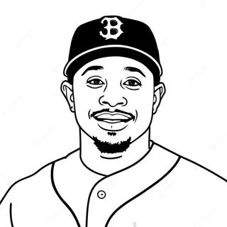 Mookie Betts Coloring Page 69703-57422