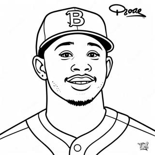 Mookie Betts Coloring Page 69703-57423