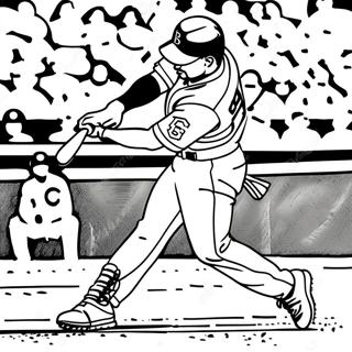 Mookie Betts Hitting A Home Run Coloring Page 69704-57434