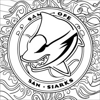 San Jose Sharks Logo Coloring Page 69713-57438