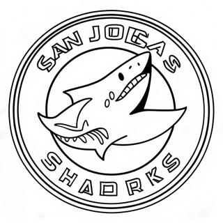 San Jose Sharks Logo Coloring Page 69713-57439