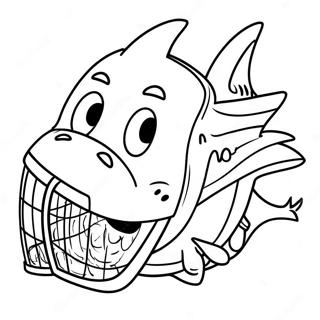 San Jose Sharks Mascot Coloring Page 69714-57469