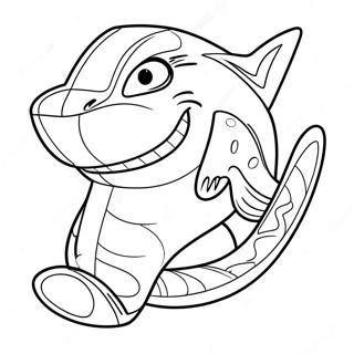 San Jose Sharks Mascot Coloring Page 69714-57470