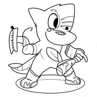 San Jose Sharks Mascot Coloring Page 69714-57471