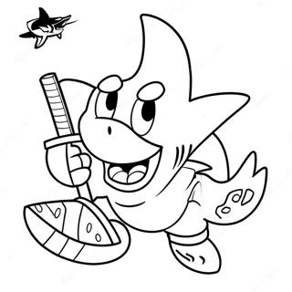 San Jose Sharks Mascot Coloring Page 69714-57472