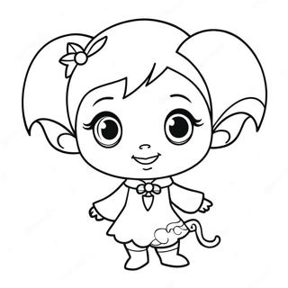 Vampirina In Spooky Costume Coloring Page 6975-5669