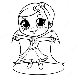 Vampirina In Spooky Costume Coloring Page 6975-5670