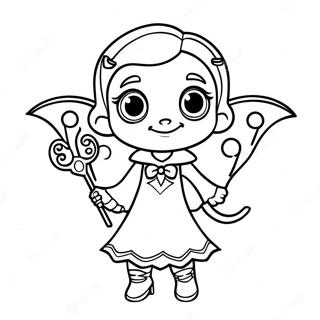 Vampirina In Spooky Costume Coloring Page 6975-5672