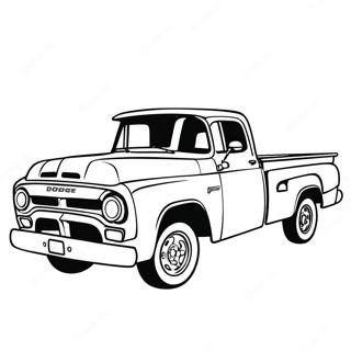 Classic Dodge Truck Coloring Page 69764-57465