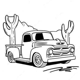 Classic Dodge Truck Coloring Page 69764-57468