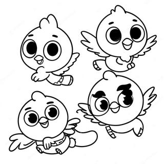 Top Wing Characters Flying Coloring Page 69784-57479