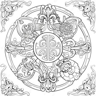 Pages Of Kells Coloring Page 69793-57486