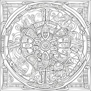 Intricate Pages Of Kells Coloring Page 69794-57503