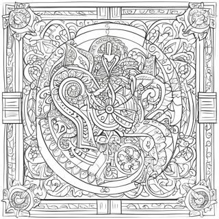 Intricate Pages Of Kells Coloring Page 69794-57504