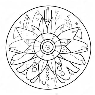 Color Wheel With Bright Colors Coloring Page 69803-57520