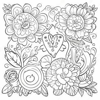 Scandinavian Folk Art Coloring Pages