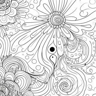 Colorful Drippy Patterns Coloring Page 69834-57540