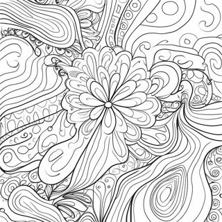 Colorful Drippy Patterns Coloring Page 69834-57761