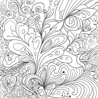 Colorful Drippy Patterns Coloring Page 69834-57762