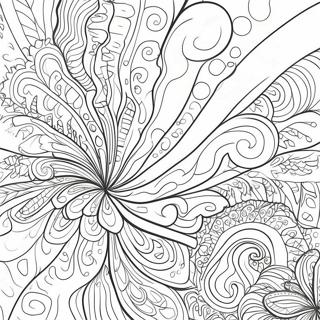 Colorful Drippy Patterns Coloring Page 69834-57763