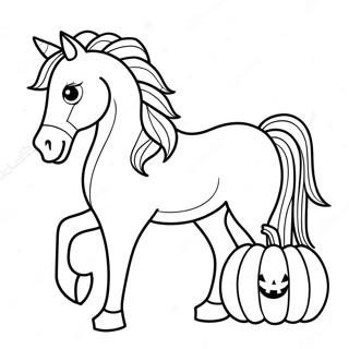 Halloween Horse Coloring Page 69843-57526