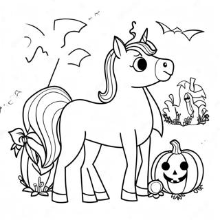 Halloween Horse Coloring Page 69843-57759