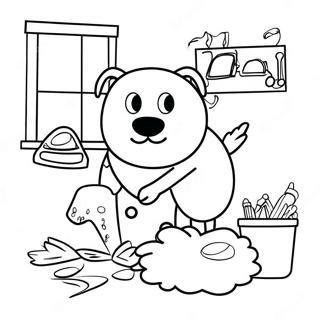 Chores Coloring Pages