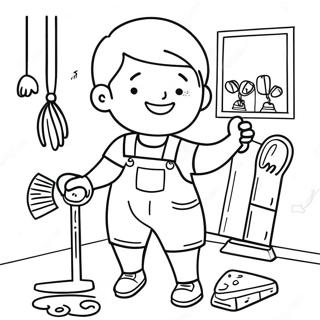 Fun Chores Coloring Page 69854-57545