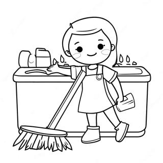 Fun Chores Coloring Page 69854-57547