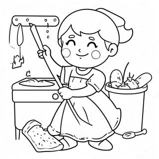 Fun Chores Coloring Page 69854-57769