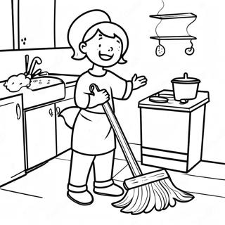 Fun Chores Coloring Page 69854-57771