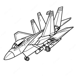 F14 Tomcat Coloring Page 69863-57555